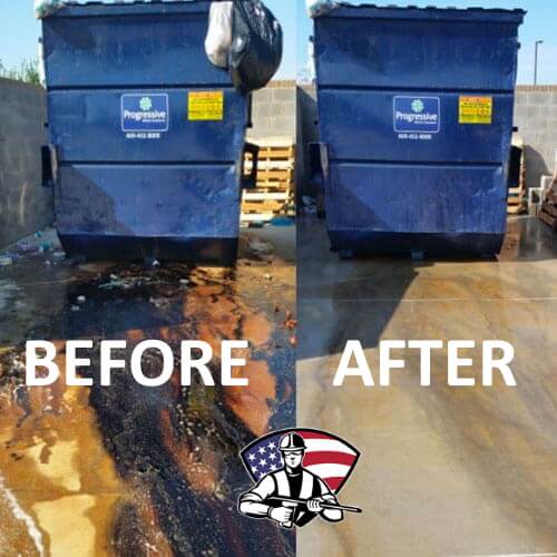 Dumpster Pad Cleaning in Richmond TX