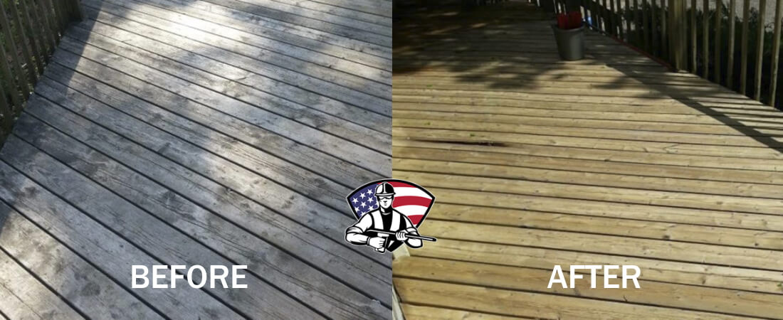 Wood Deck Cleaning in Richmond TX